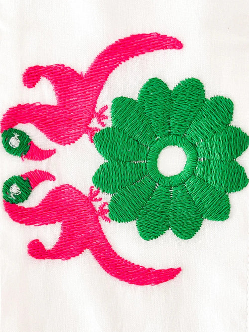 Belt Gujarat Birds Emerald Embroidery