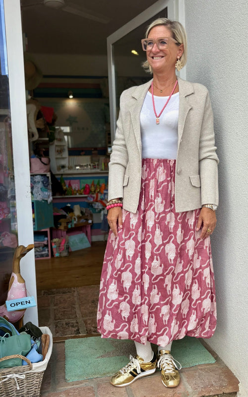 Ballon Rock "Tiger" weinrot