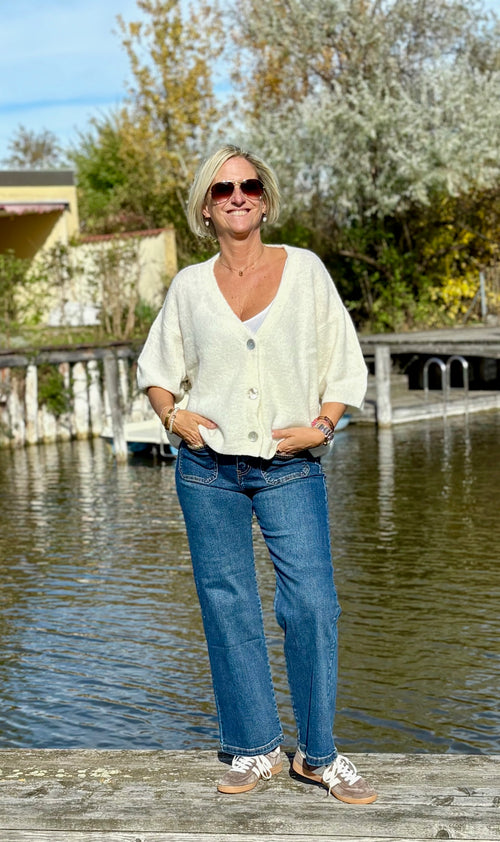 Alpaca Weste "V Neck" Short Arms