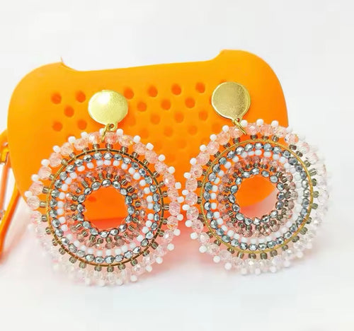 Ohrstecker Beads "Silver Circle"