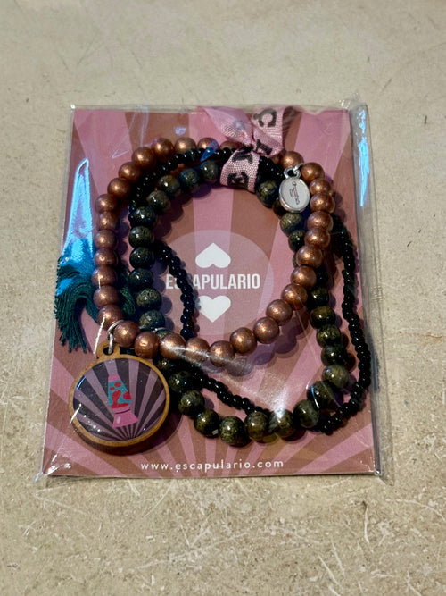 Armbandset "Disco" in khaki Tönen