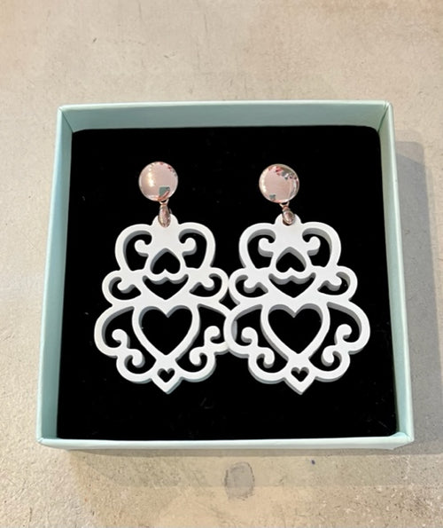 Hornohrringe Hearty Daisy rosegold