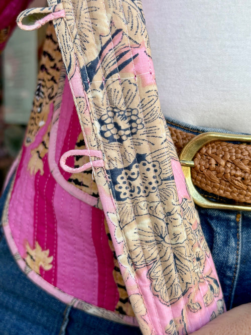 Quilted Jacket "Tiger" pink