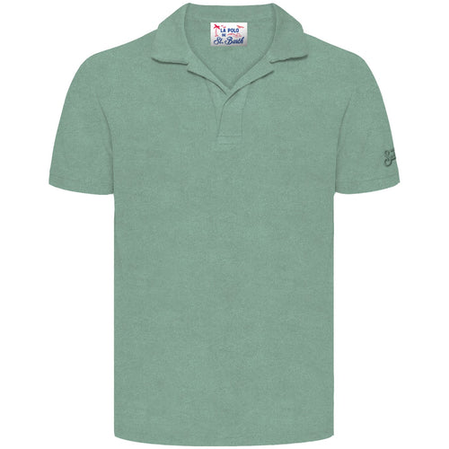 Frottee Polo Shirt Jeremy sage