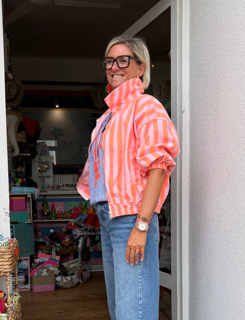 Jeansjacke "Stripes"
