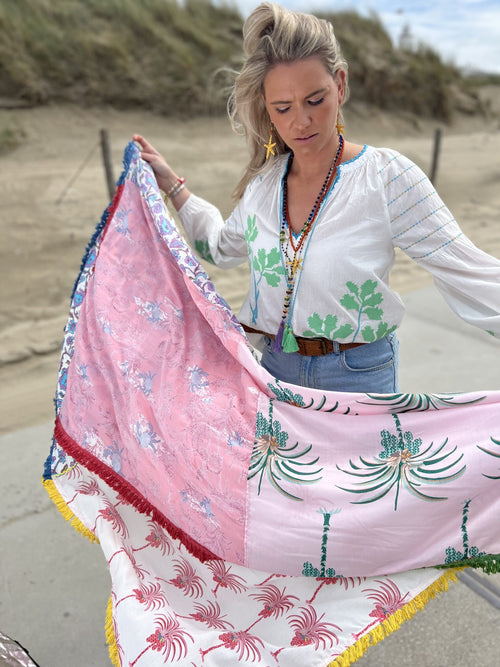 Bluse organic "Green Leaves"