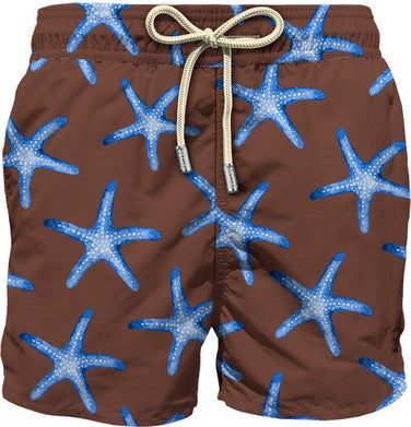 Swim Short "Lightning South Star" brown