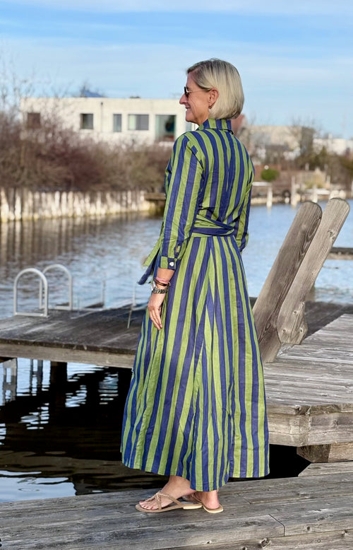 Hemdblusen Dress "Lovley" Stripes navy/green