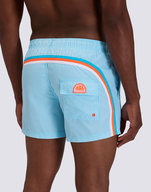 Boardhhort 14 inch REPREVE® RECYCLED POLYESTER WITH JUICY STRIPE PRINT AND FRUIT EMBROIDERY