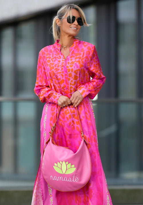 Miss Goodlife Ledertasche "Namaste" pink