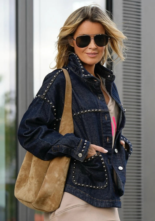 Miss Goodlife Jeans Hemd/Jacke Studs