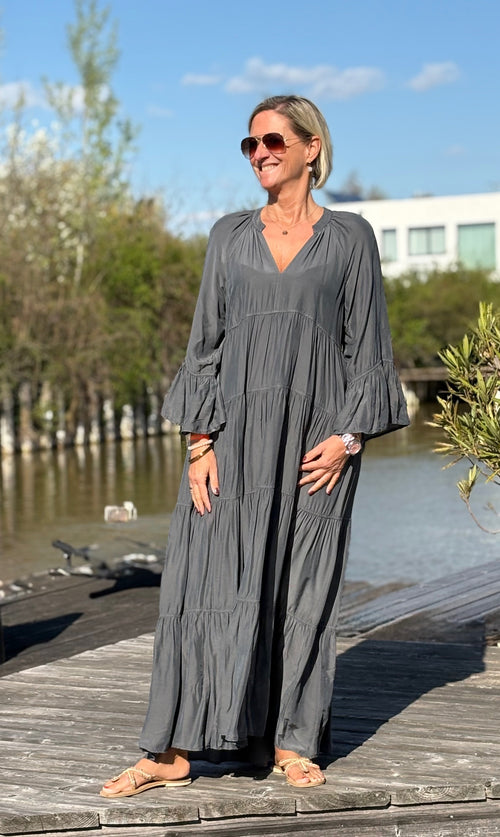 Maxidress "Amani" dark grey
