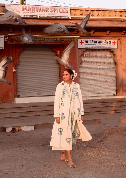 Palace Coat Jodhpur Blau