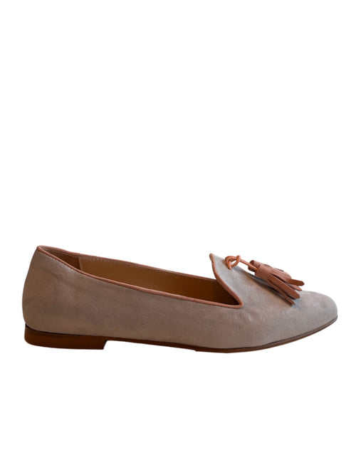 Tassel Loafer Cemente/Nude