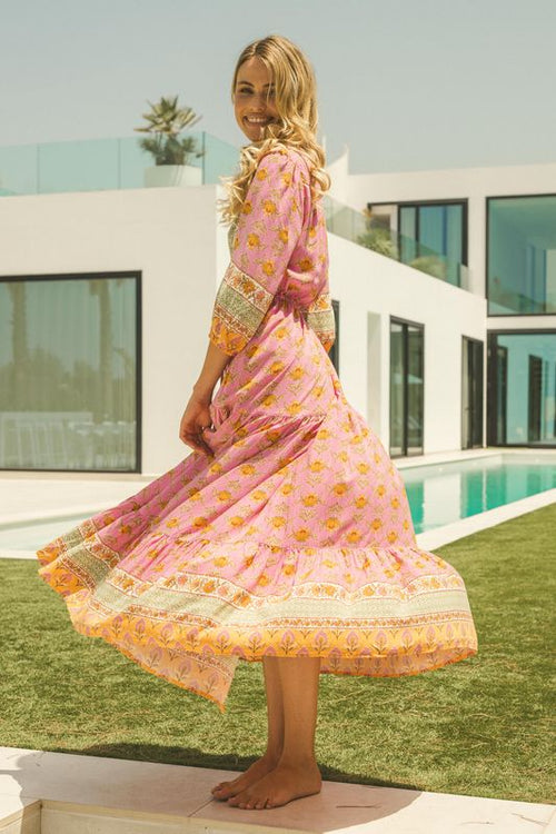 Maxi Dress Tessa Pink Charm