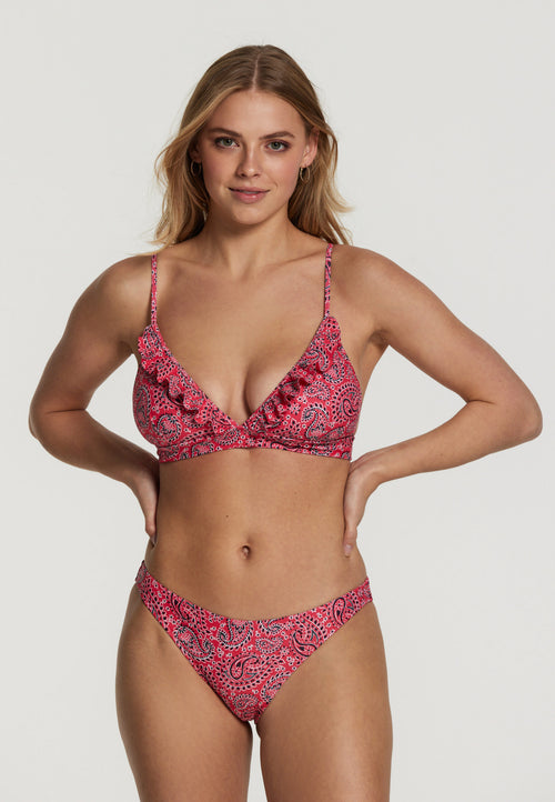 Bikini Poolside Paisley red