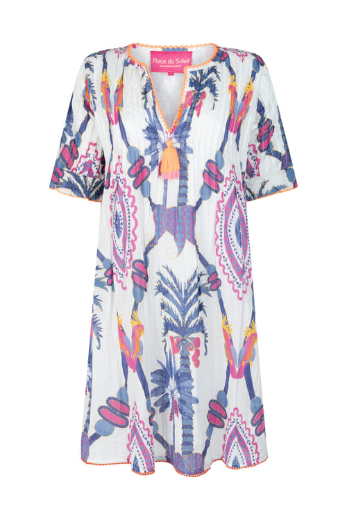 Short Dress "Blue Bird"