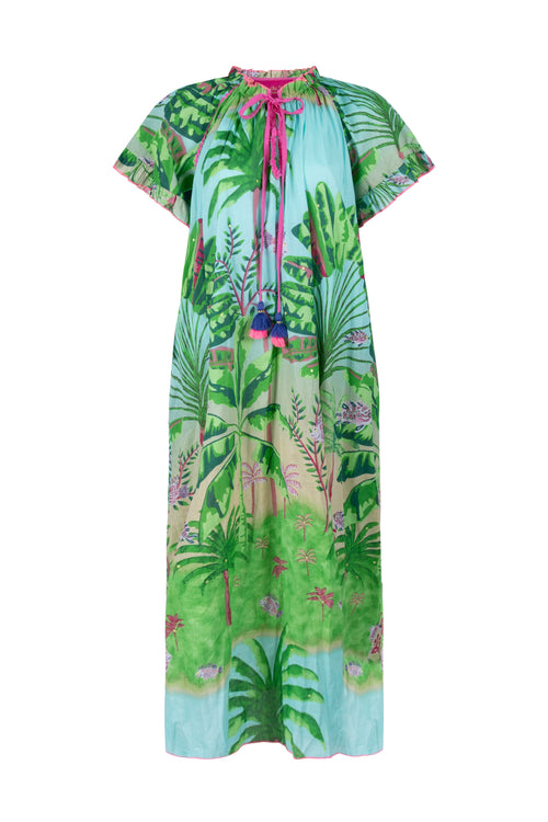 Kaftan Dress "Green Jungle"