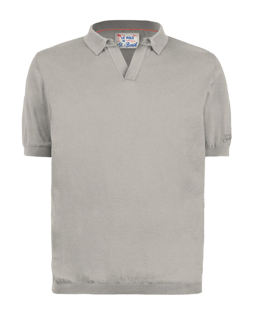 Polo Strickshirt "Sloan" stone