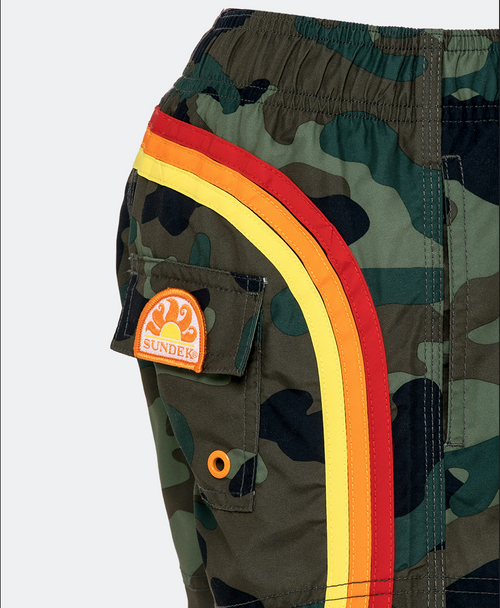 Short Camouflage Retro long 16 inch