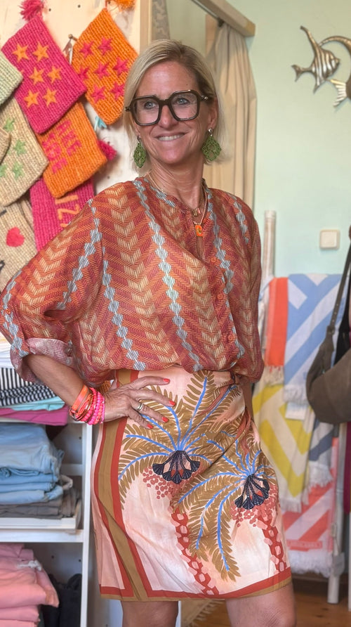 Have One Set Pareo short "Dessert" with Blouse sand Mix