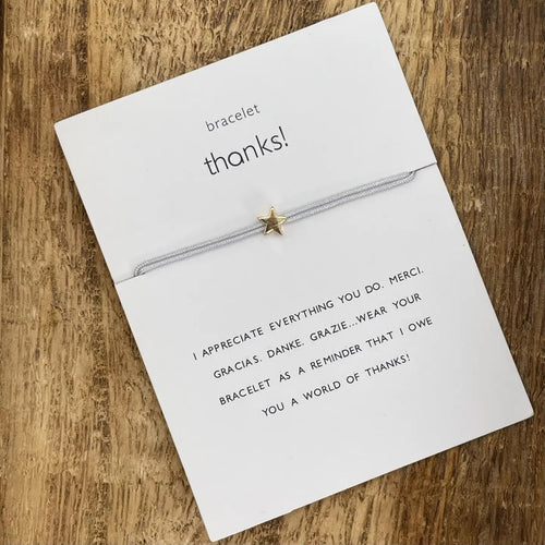 Armband "Star Thanks" gold