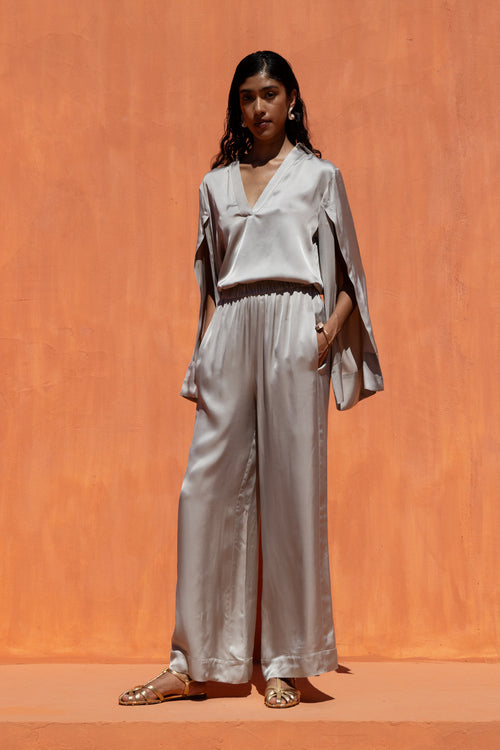 Bluse/Top "Bria" light grey