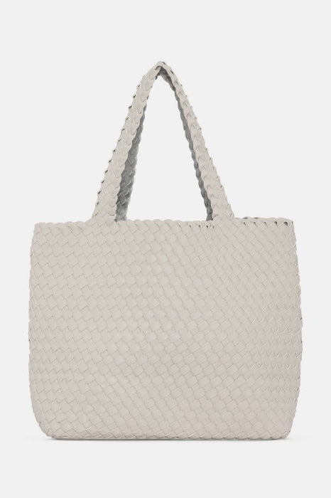 Ilse Jacobsen vegane Wendeledertasche silber