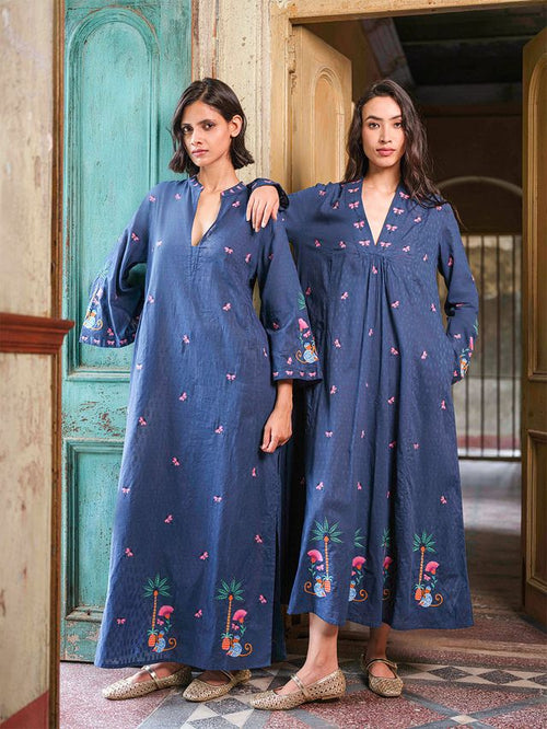 Dress Sandalwood "Monkey" Navy