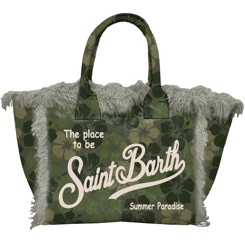 Tasche Vanity Canvas Large "Hibiscus" camo