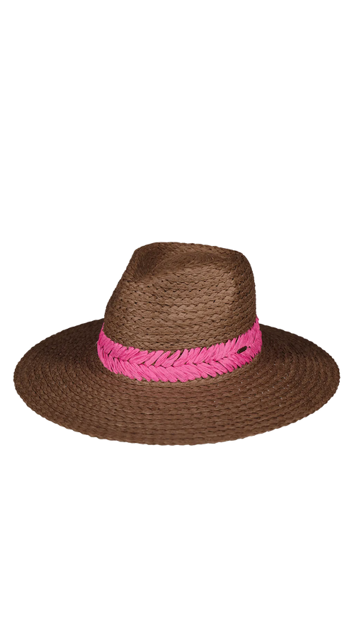 Hat "Wandeer" coffee/pink