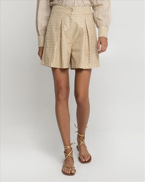 Short Cross beige/gold