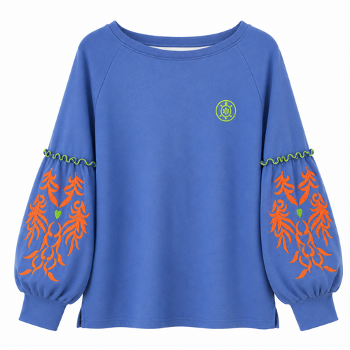 Globo Heart Sweatshirt Blue