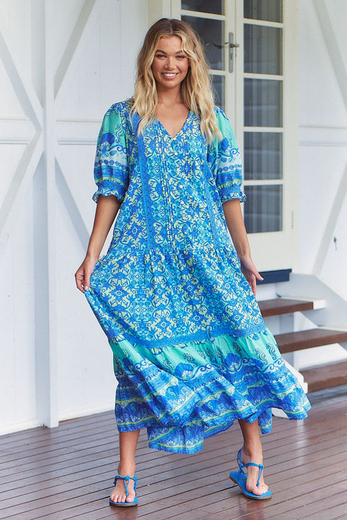 Maxi Dress FLounder by the Sea