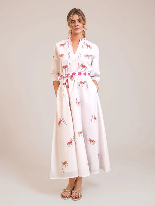Marigold Dress "Donkey" white