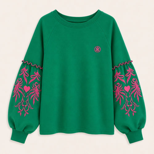 Globo Heart Sweatshirt Green