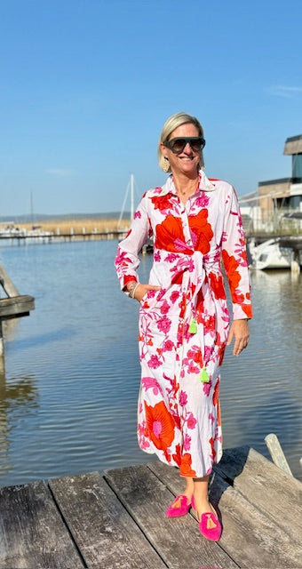 Hemdblusen Dress "Roseflowers"