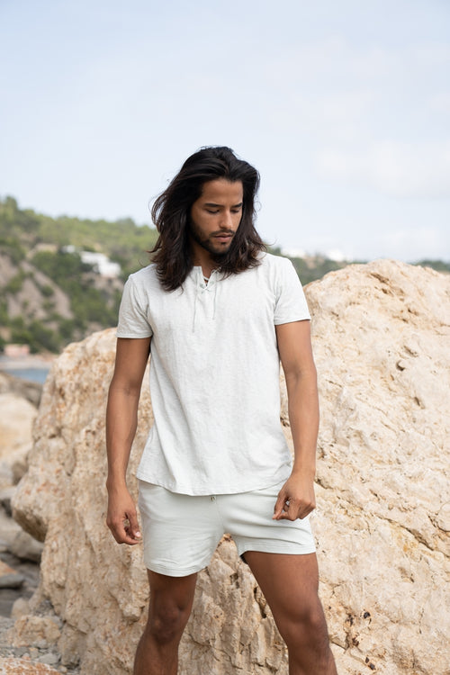 Sweat Short Antonio hellgrün