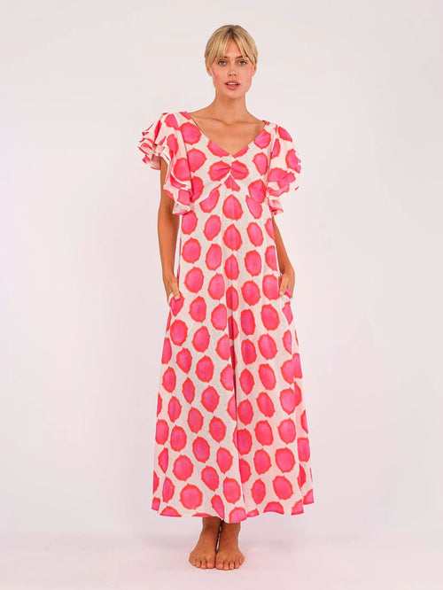 Belladonna Dress Ikat pink/orange