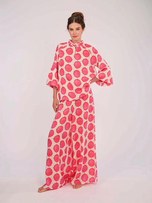 Hose Majoran Ikat pink
