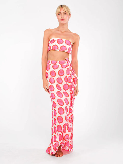 Mullein Rock Ikat rosa/orange