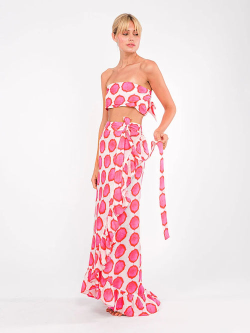 Mullein Rock Ikat rosa/orange