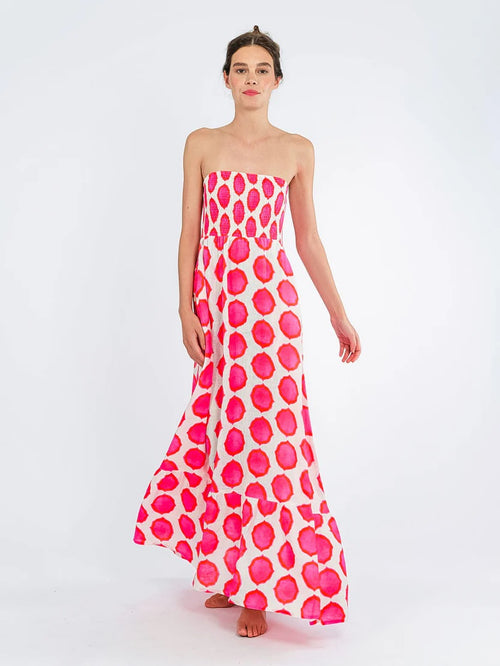 Caraway Dress Ikat pink/orange