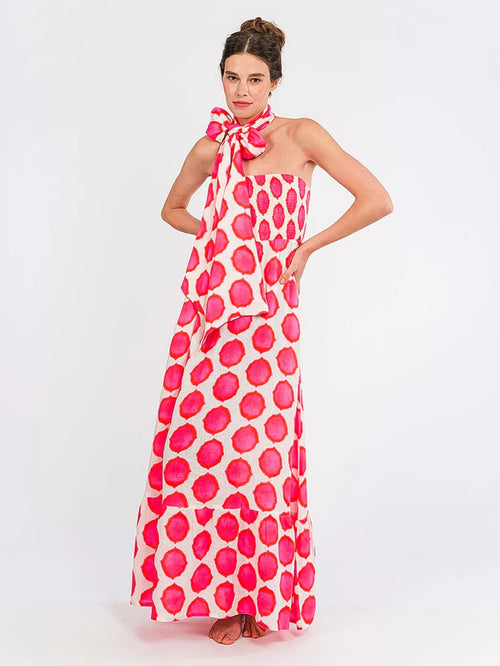 Caraway Dress Ikat pink/orange