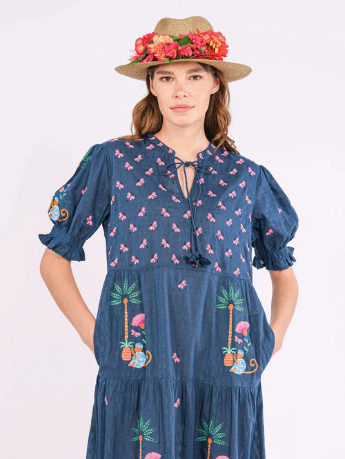 Dress Flaming Katy "Monkey" navy