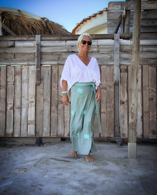 Wickel Rock Lotus Flower khaki/aqua