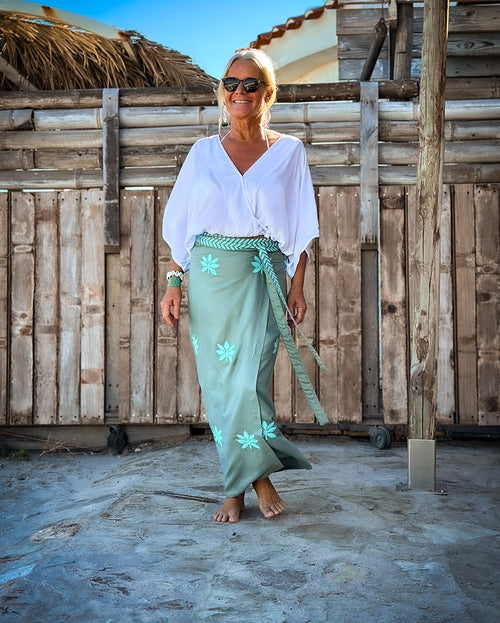 Wickel Rock Lotus Flower khaki/aqua