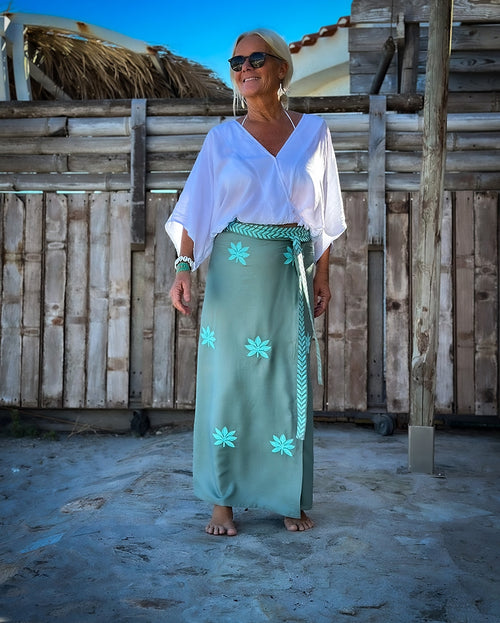 Wickel Rock Lotus Flower khaki/aqua