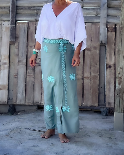 Wickel Rock Lotus Flower khaki/aqua