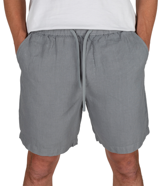 Leinen Short "Gerry" grau
